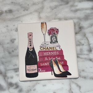 AMANDA GREENWOOD NWT SET OF FOUR COASTERS